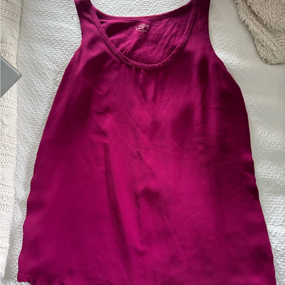 LOFT Women's Magenta Tank Top